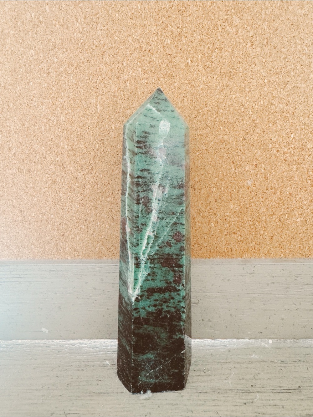 Ruby Zoisite Pointed Crystal Tower